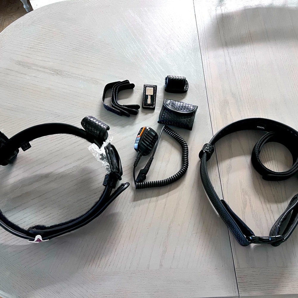 NEW Accumold Elite By Bianchi Police/Detention Officer Black Belt Kit